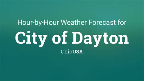 Hourly forecast for dayton ohio - Find the most current and reliable 36 hour weather forecasts, storm alerts, reports and information for Dayton, OH, US with The Weather Network.